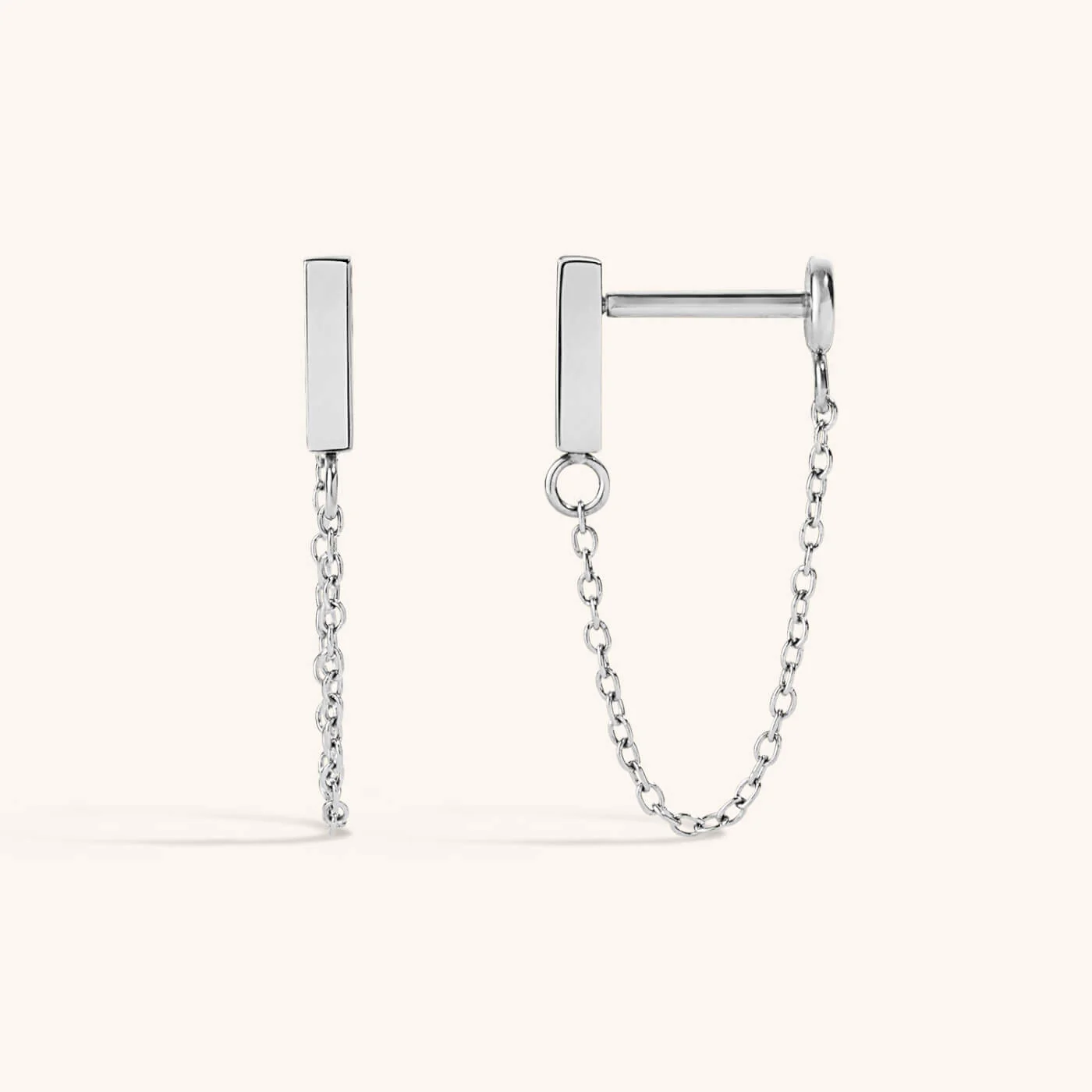 Bar Chain Nap Earrings - Image 5
