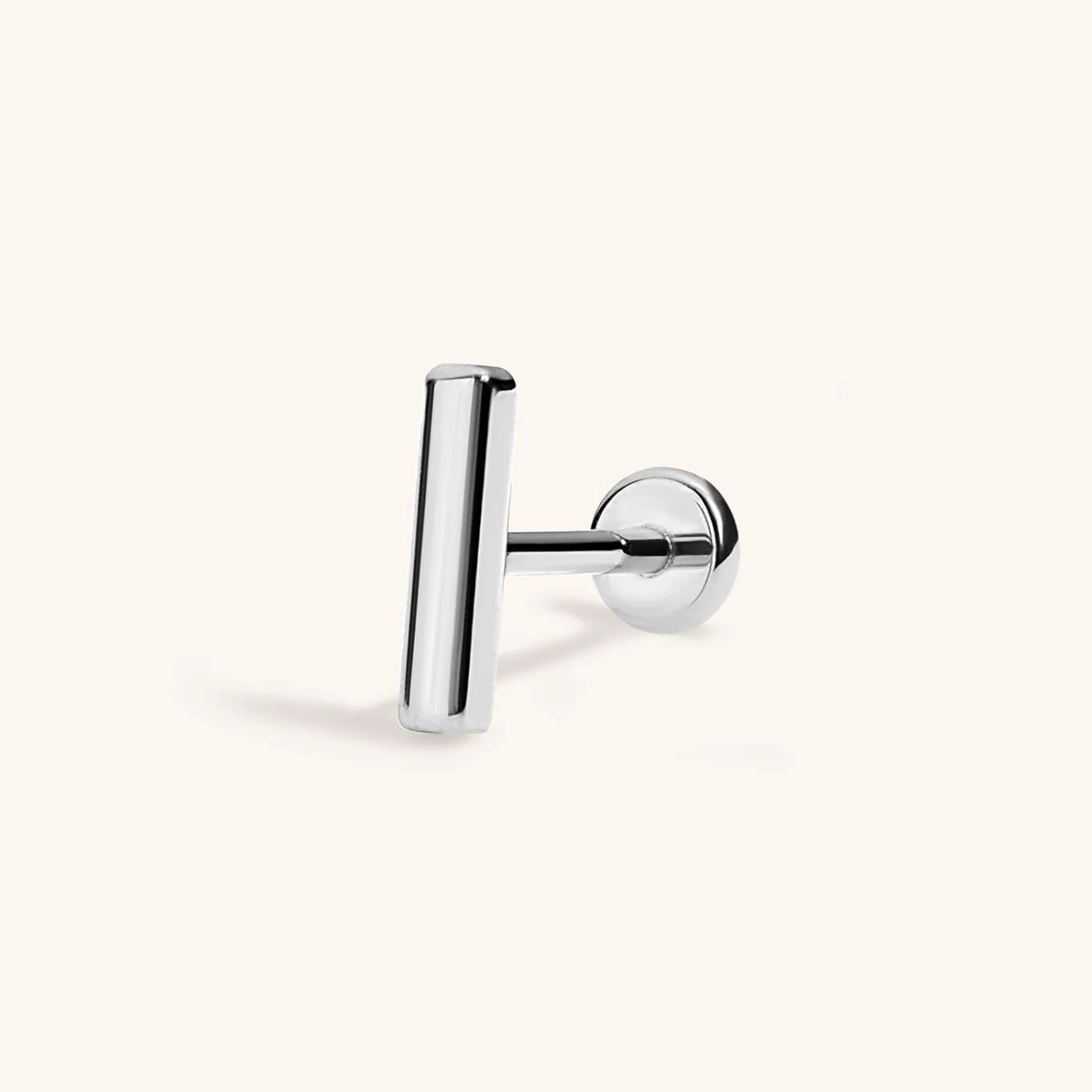 Bar Push Pin Flat Back Earring - Image 4