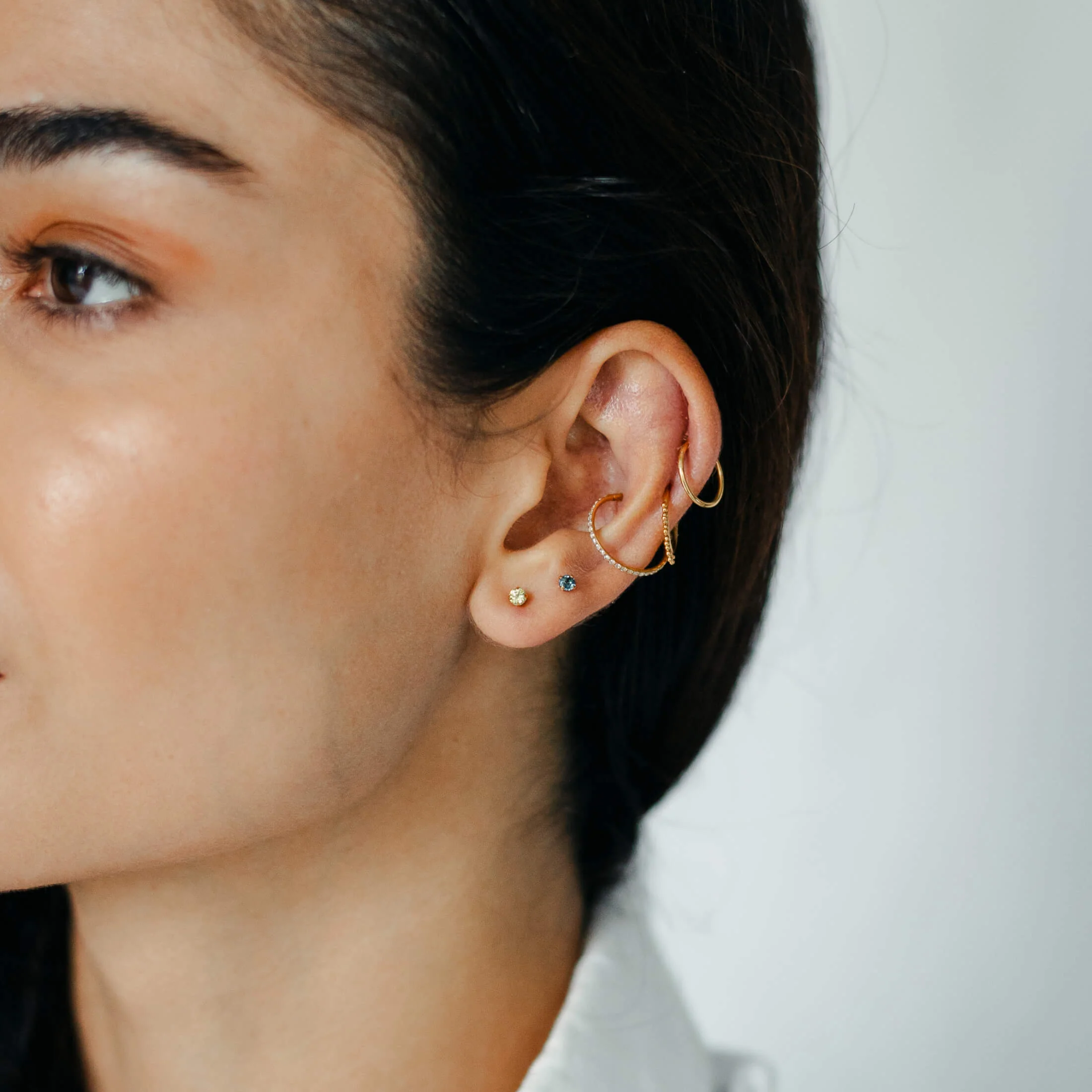 Blue Topaz Nap Earrings - Image 3