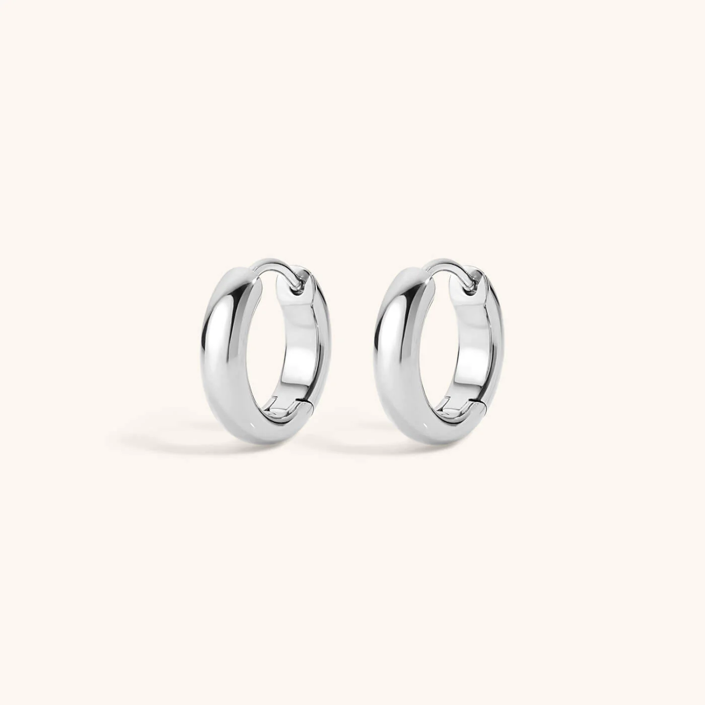 Bold Huggie Hoops, 12mm - Image 6