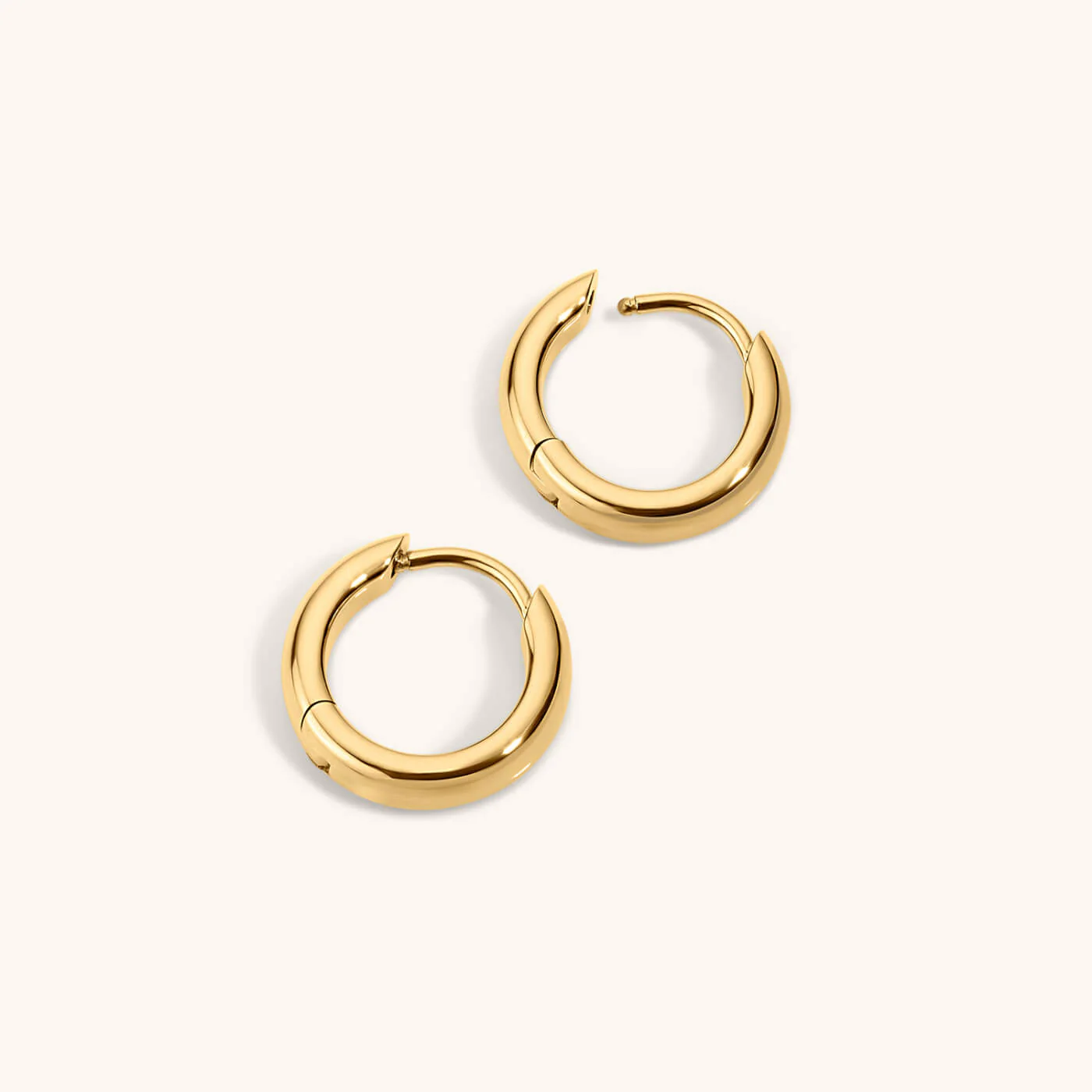 Bold Huggie Hoops, 12mm - Image 5