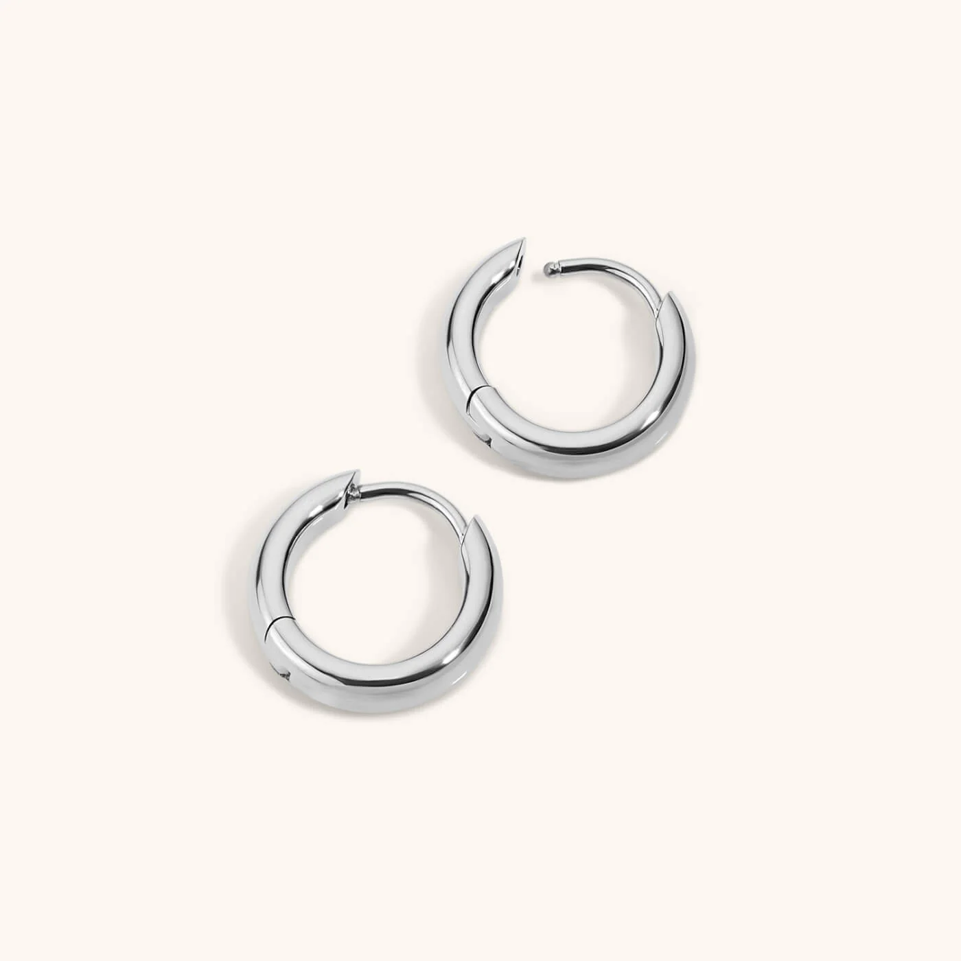 Bold Huggie Hoops, 12mm - Image 7