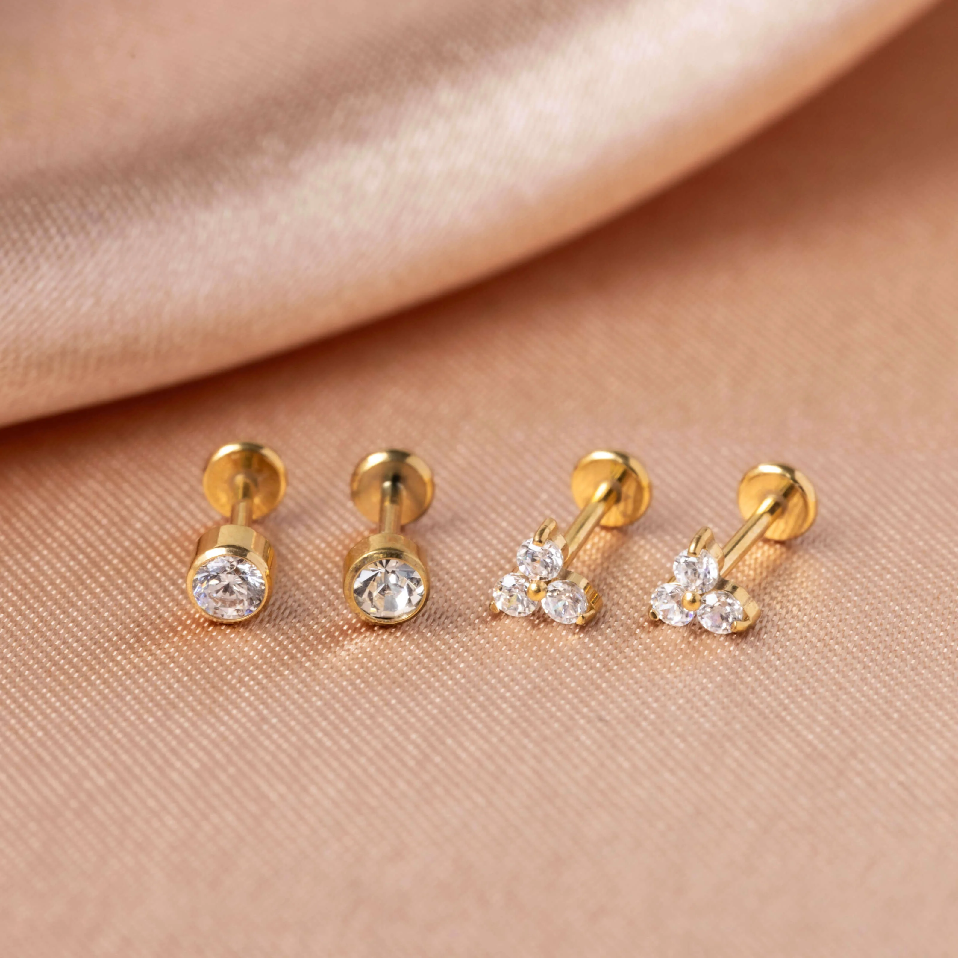 Crystal Trinity Nap Earrings - Image 3