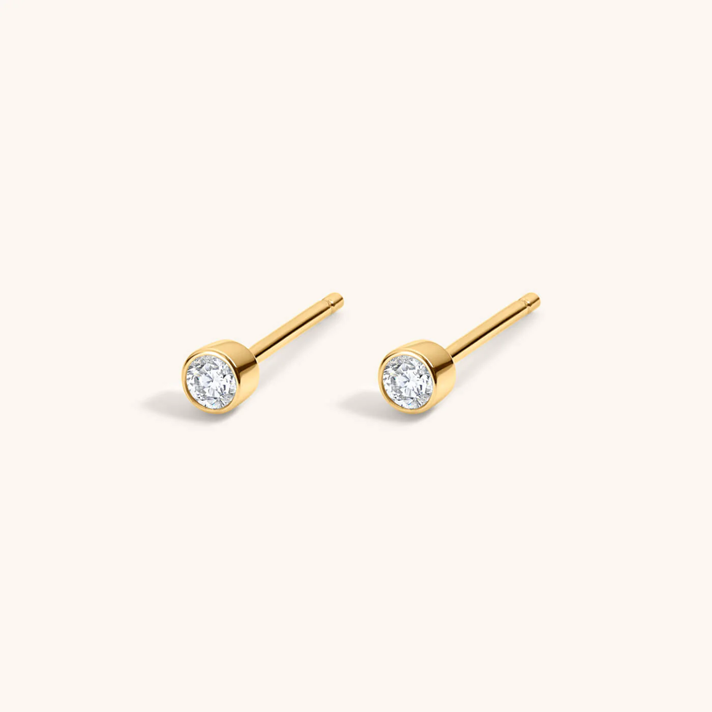 Celestial Crystal Bezel Solitaire Studs - Image 5