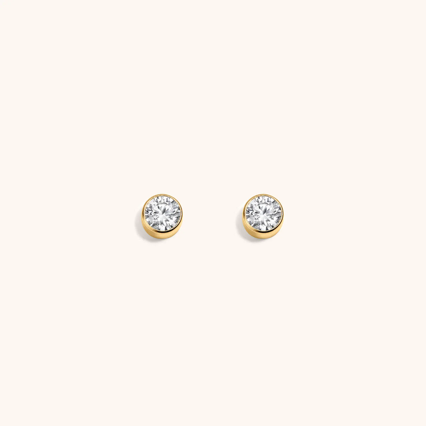 Celestial Crystal Bezel Solitaire Studs - Image 6