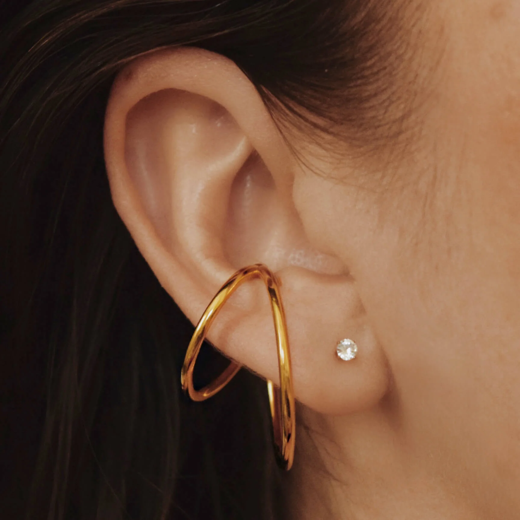 Celestial Crystal Solitaire Studs - Image 3