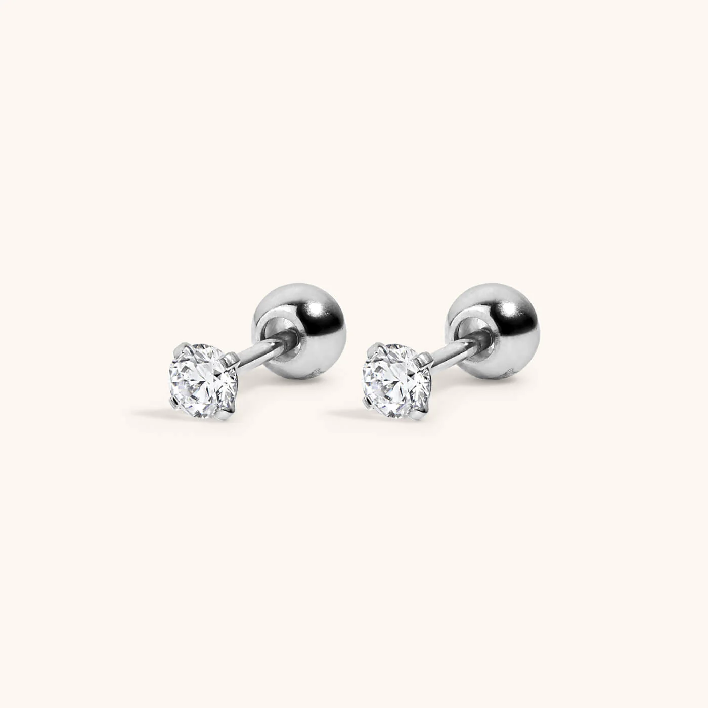 Celestial Crystal Solitaire Studs - Image 4