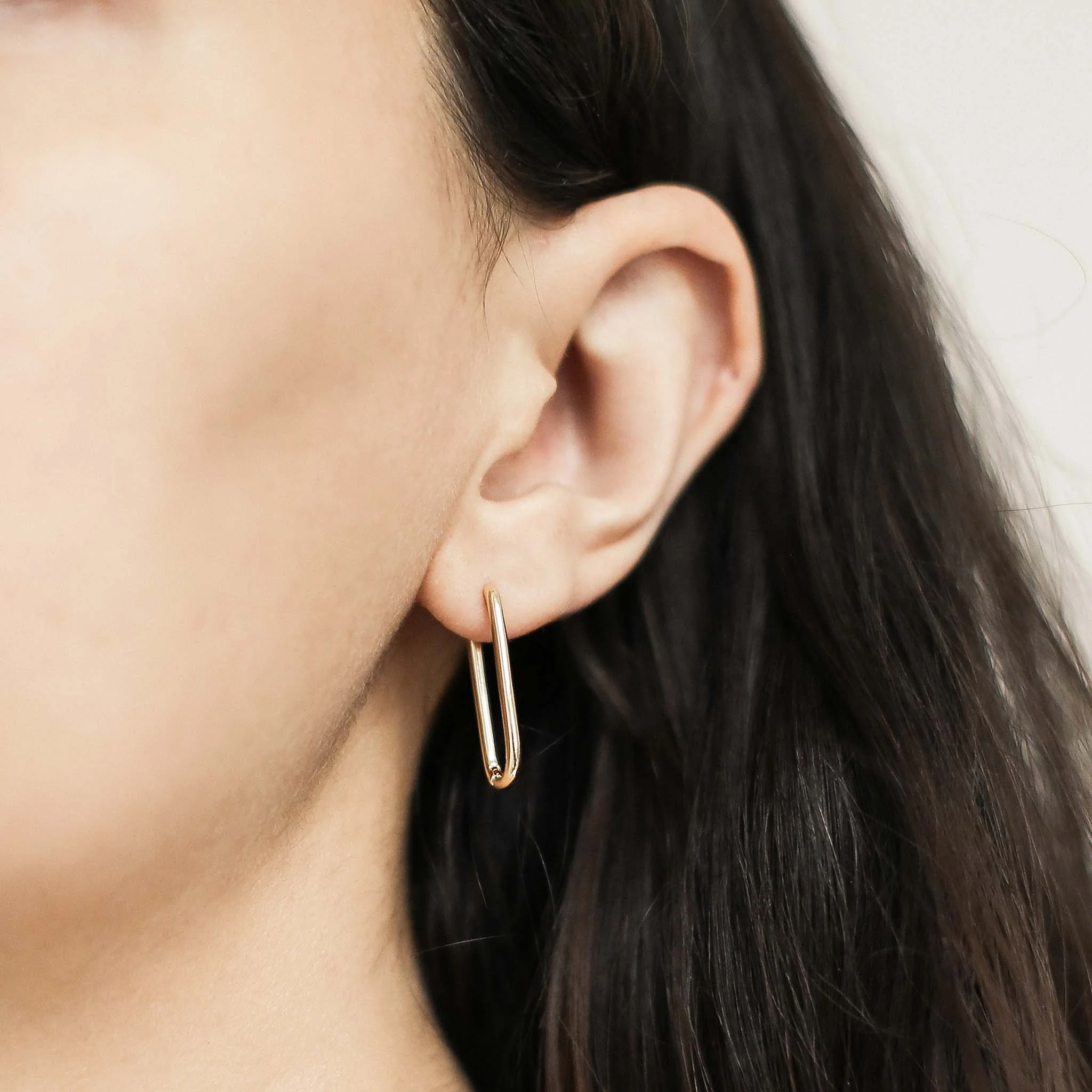 Halo Oval Hoops, 23mm - Image 3