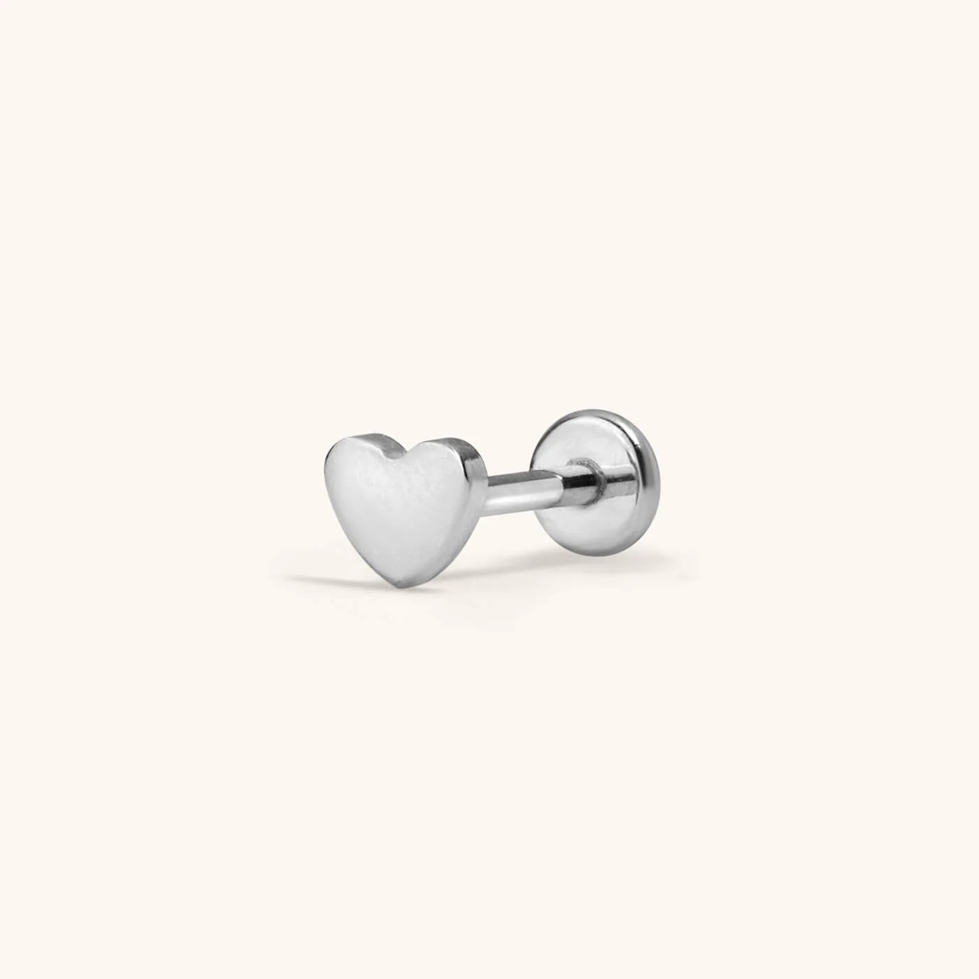 Heart Push Pin Flat Back Earring - Image 4