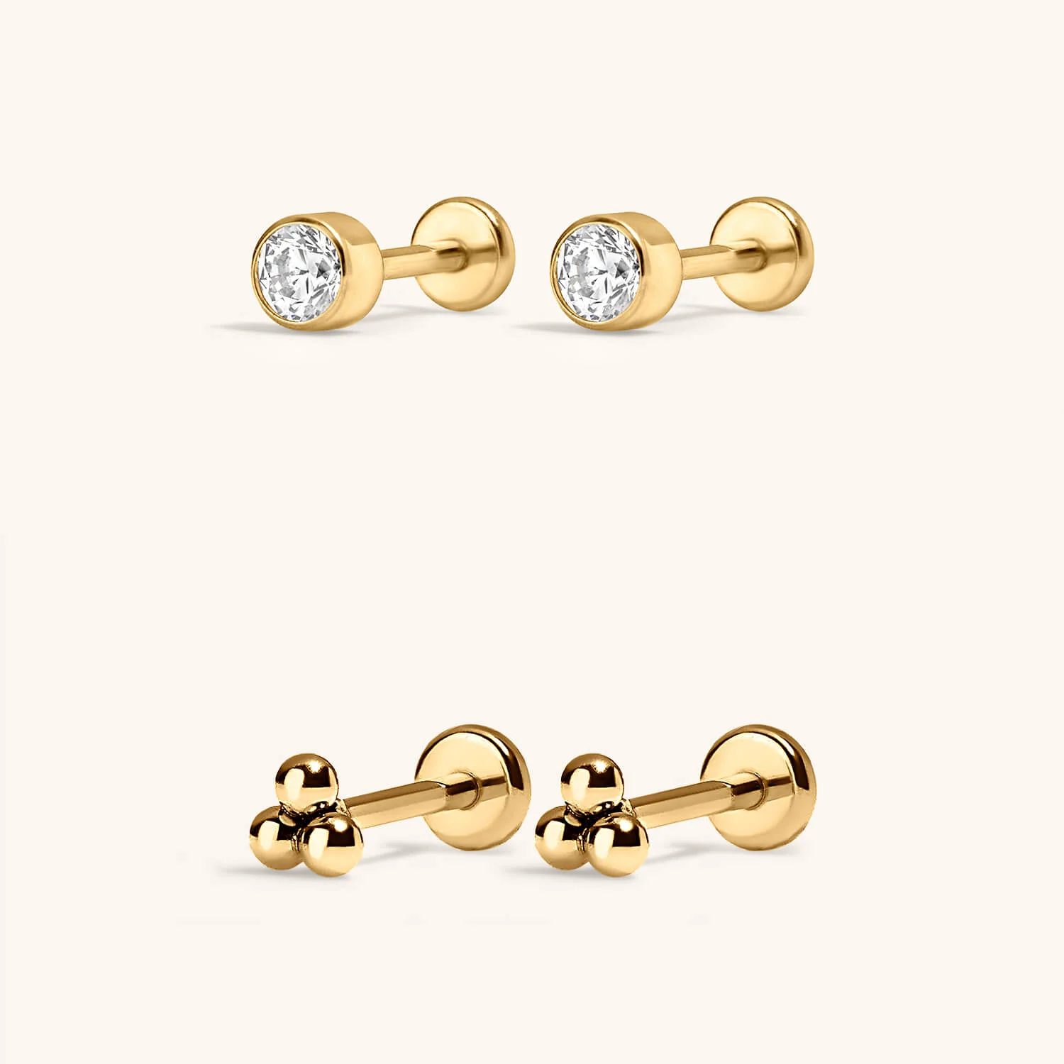 Minimalist Nap Earrings Duo