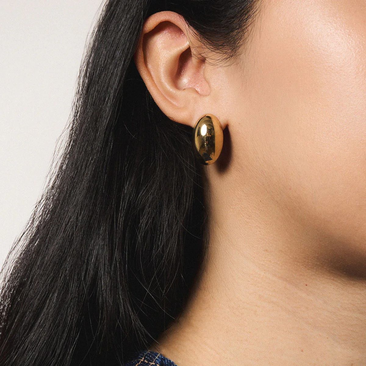 Oversized Oval Studs - Image 3