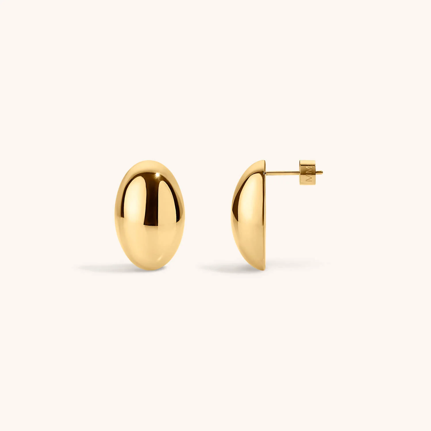 Oversized Oval Studs - Image 4