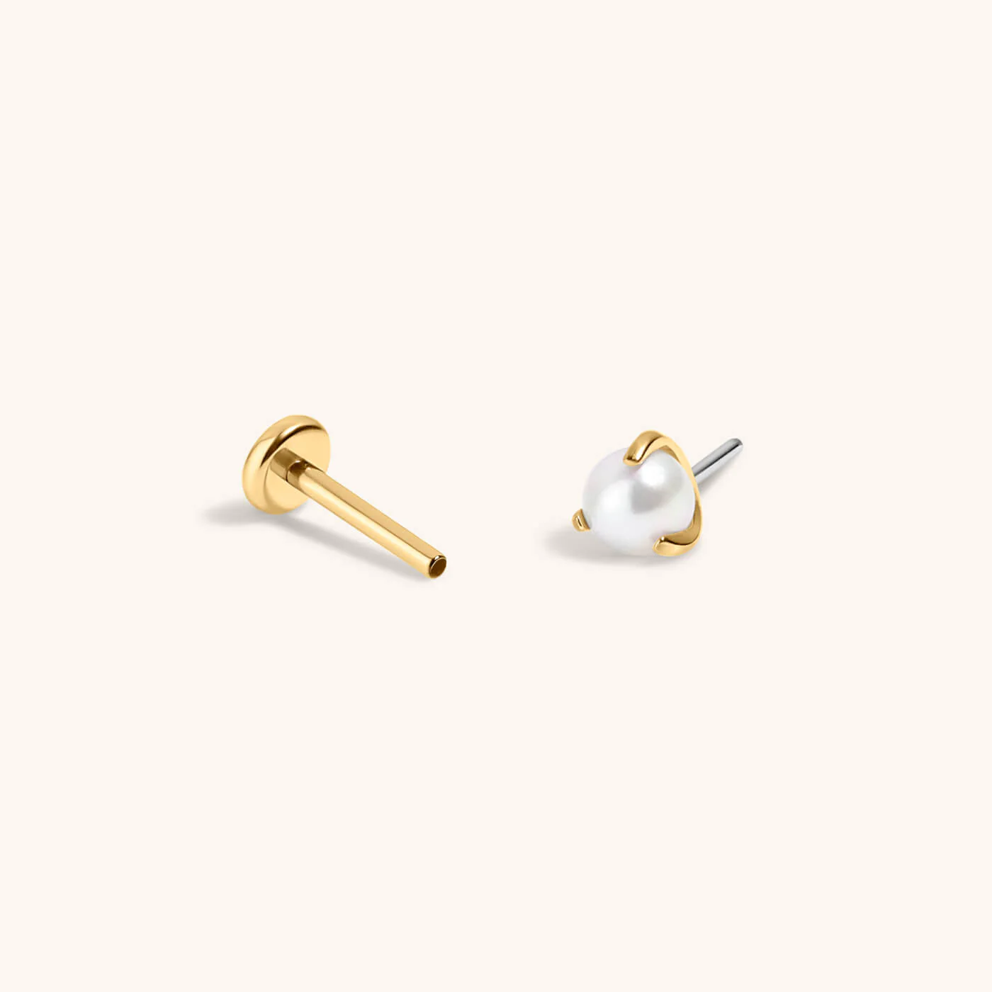 Pearl Nap Earrings, 3mm - Image 5