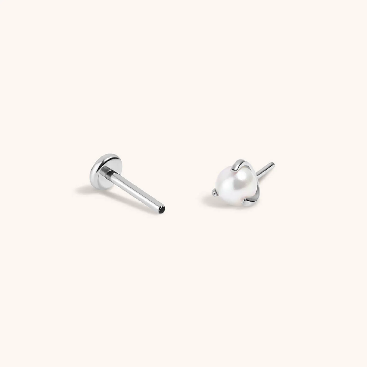 Pearl Nap Earrings, 3mm - Image 7