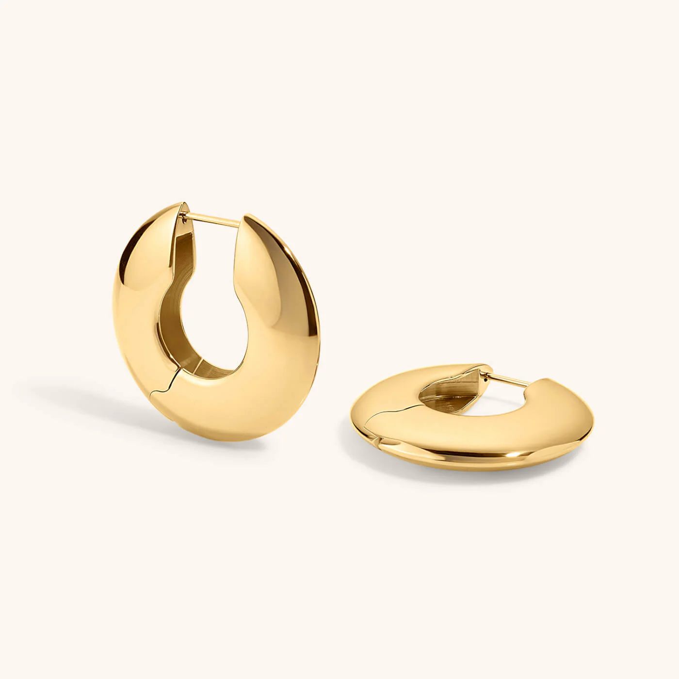 Puffy Disc Hoops - Image 3
