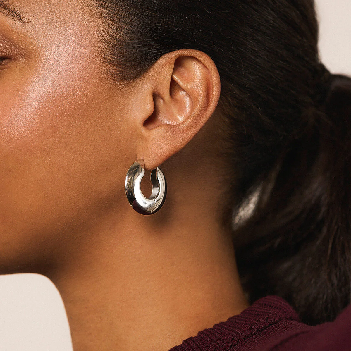 Puffy Disc Hoops - Image 6