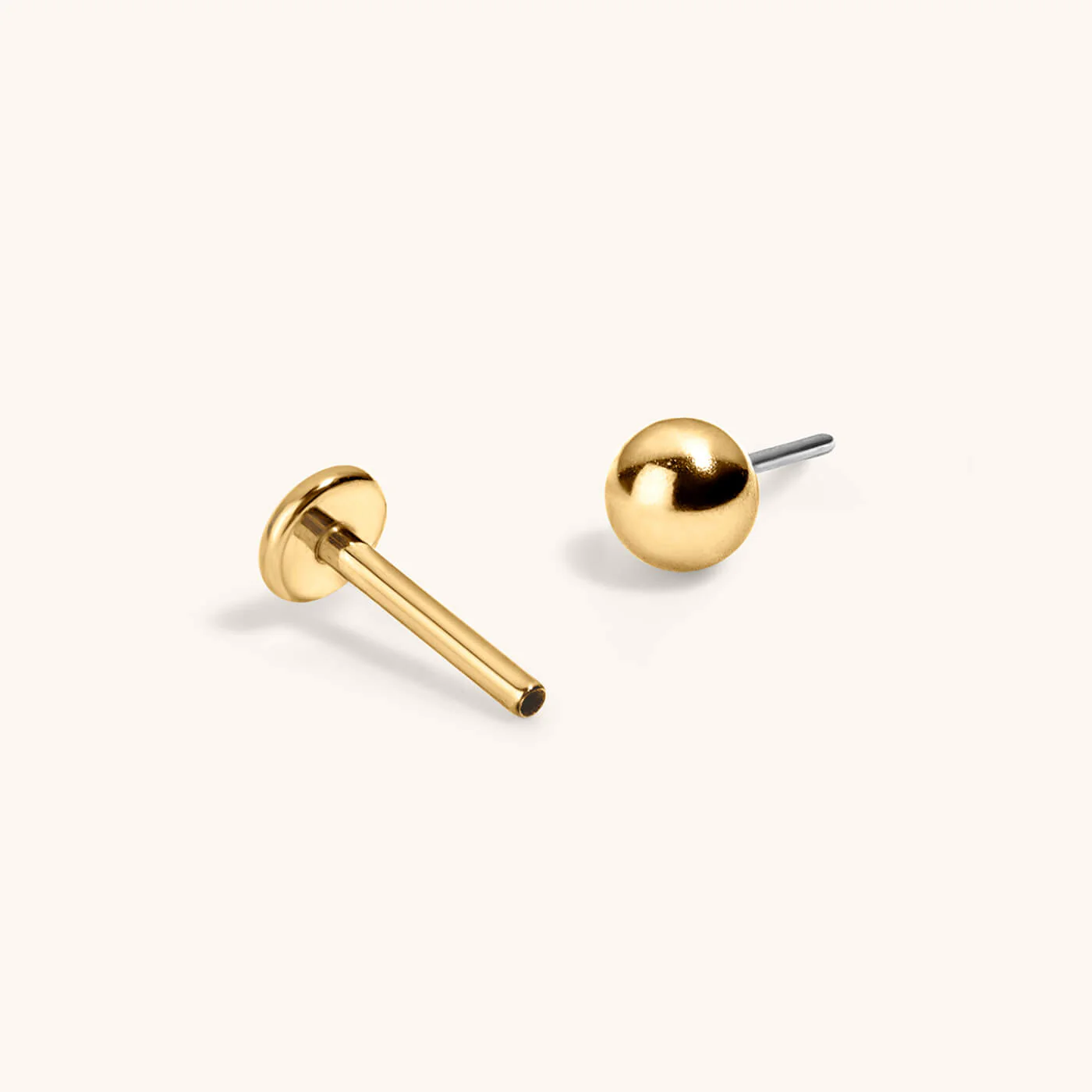 Sphere Nap Earrings, 3mm - Image 4