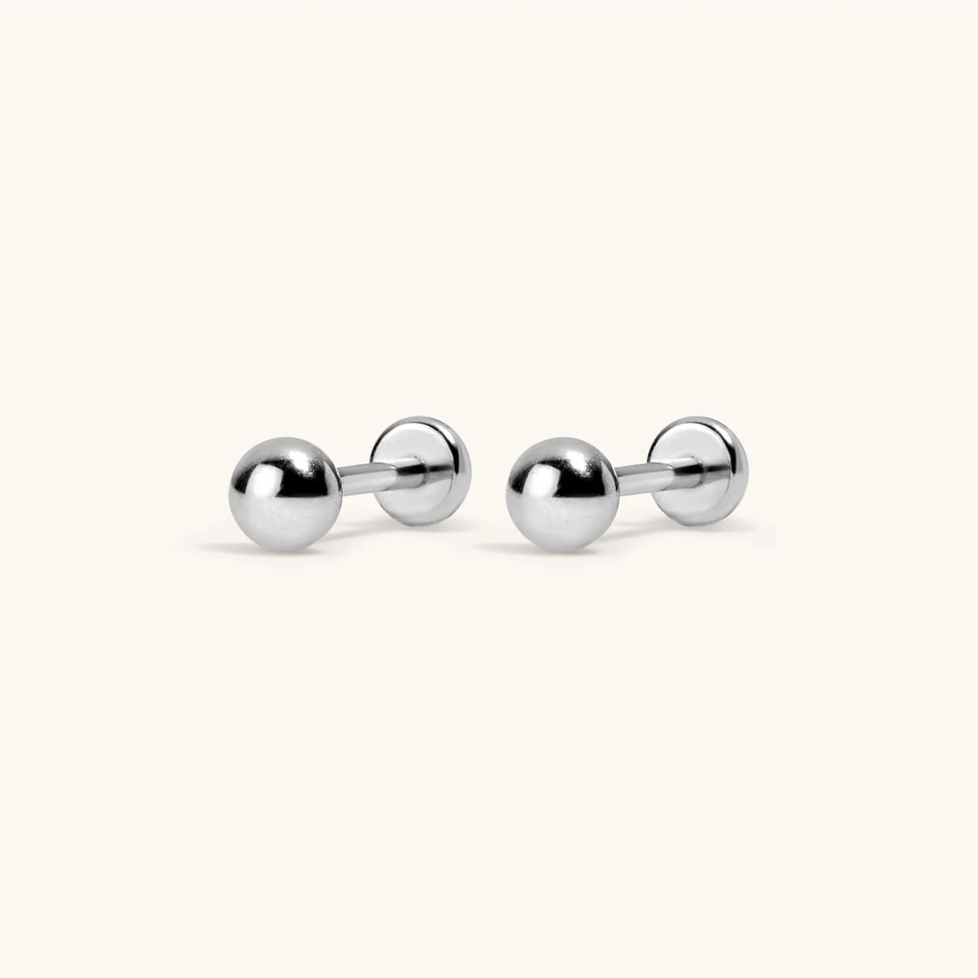 Sphere Nap Earrings, 3mm - Image 5
