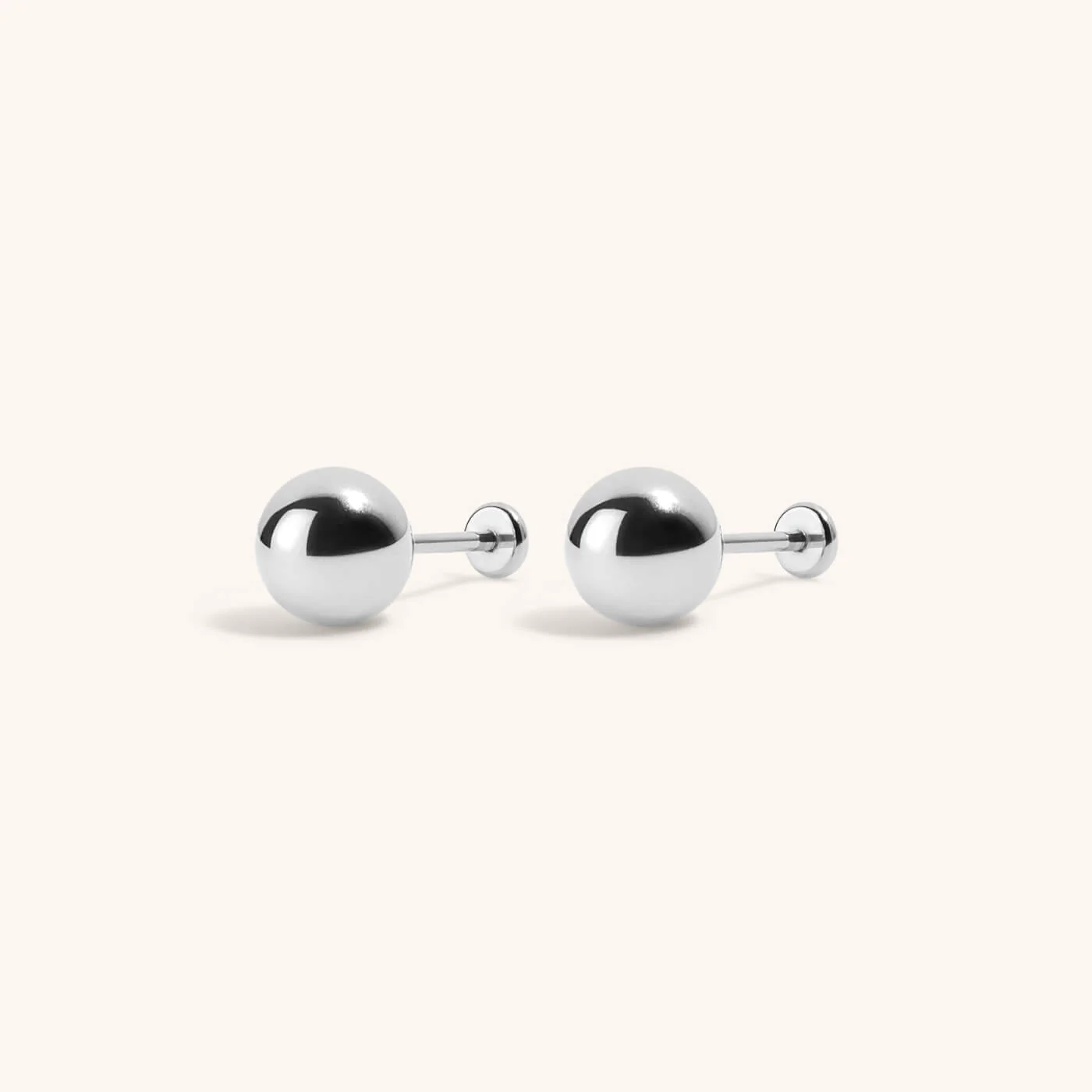 Sphere Nap Earrings, 6mm - Image 4