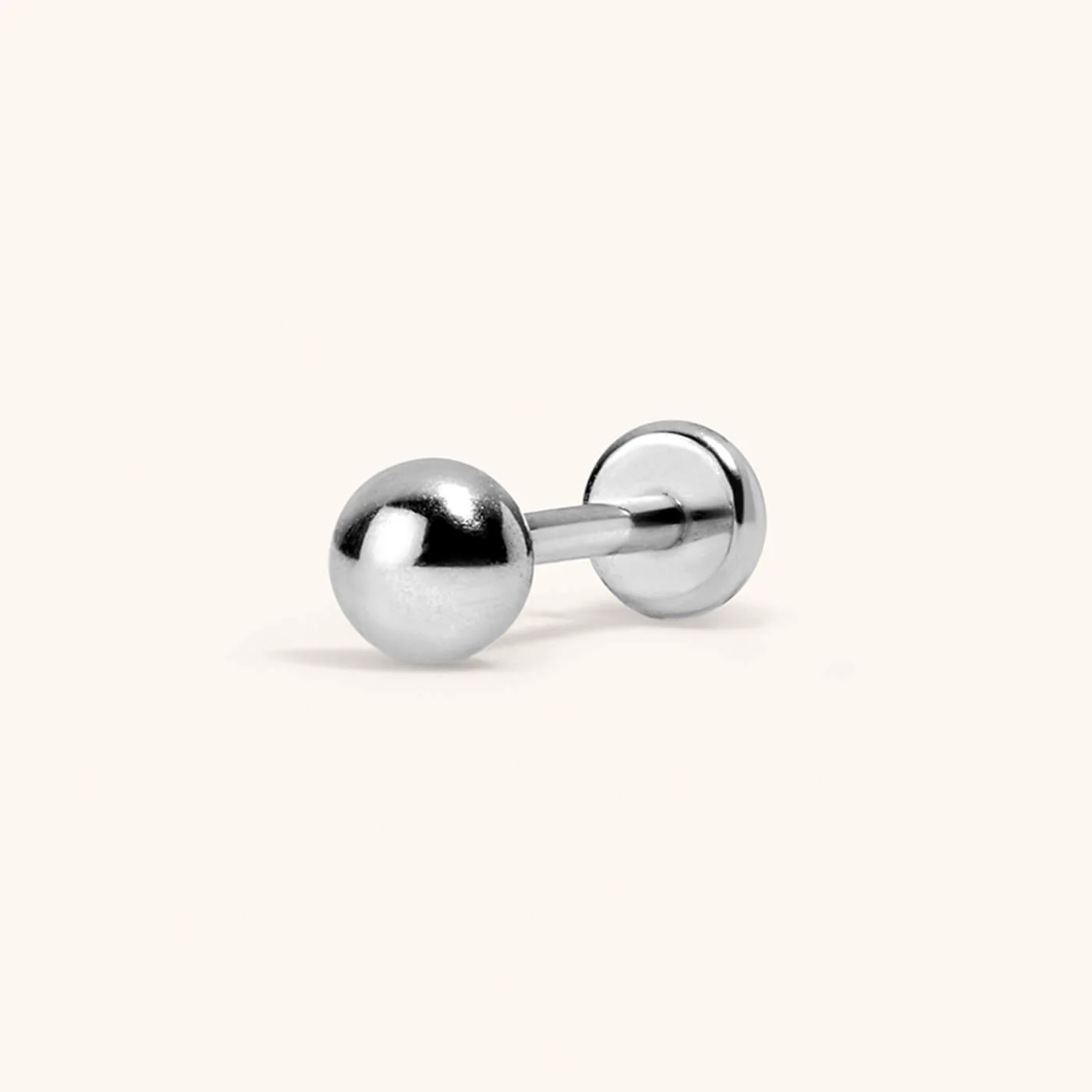 Sphere Push Pin Flat Back Earring, 3mm - Image 4
