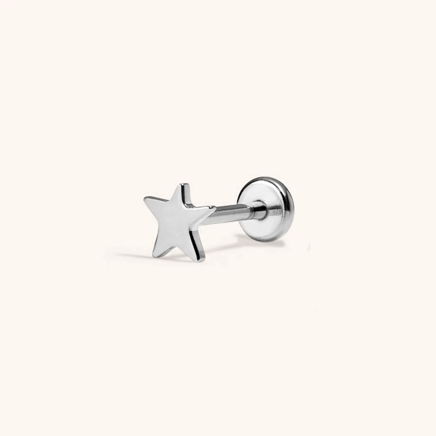 Star Push Pin Flat Back Earring - Image 4