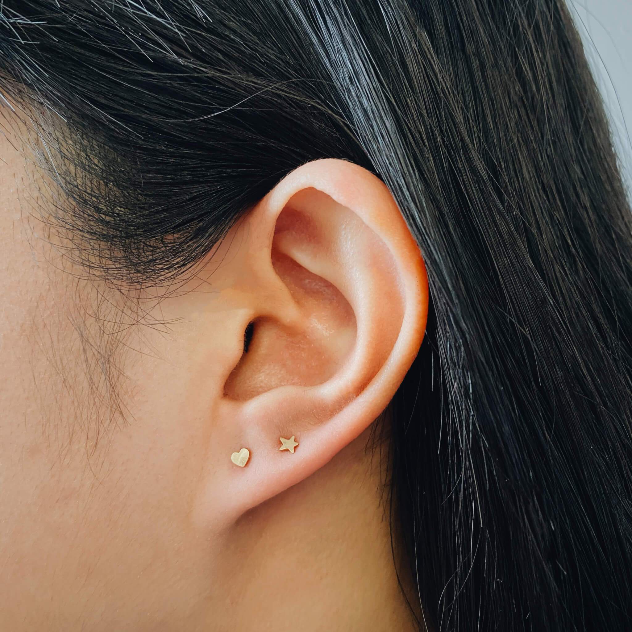 Star Push Pin Flat Back Earring - Image 6