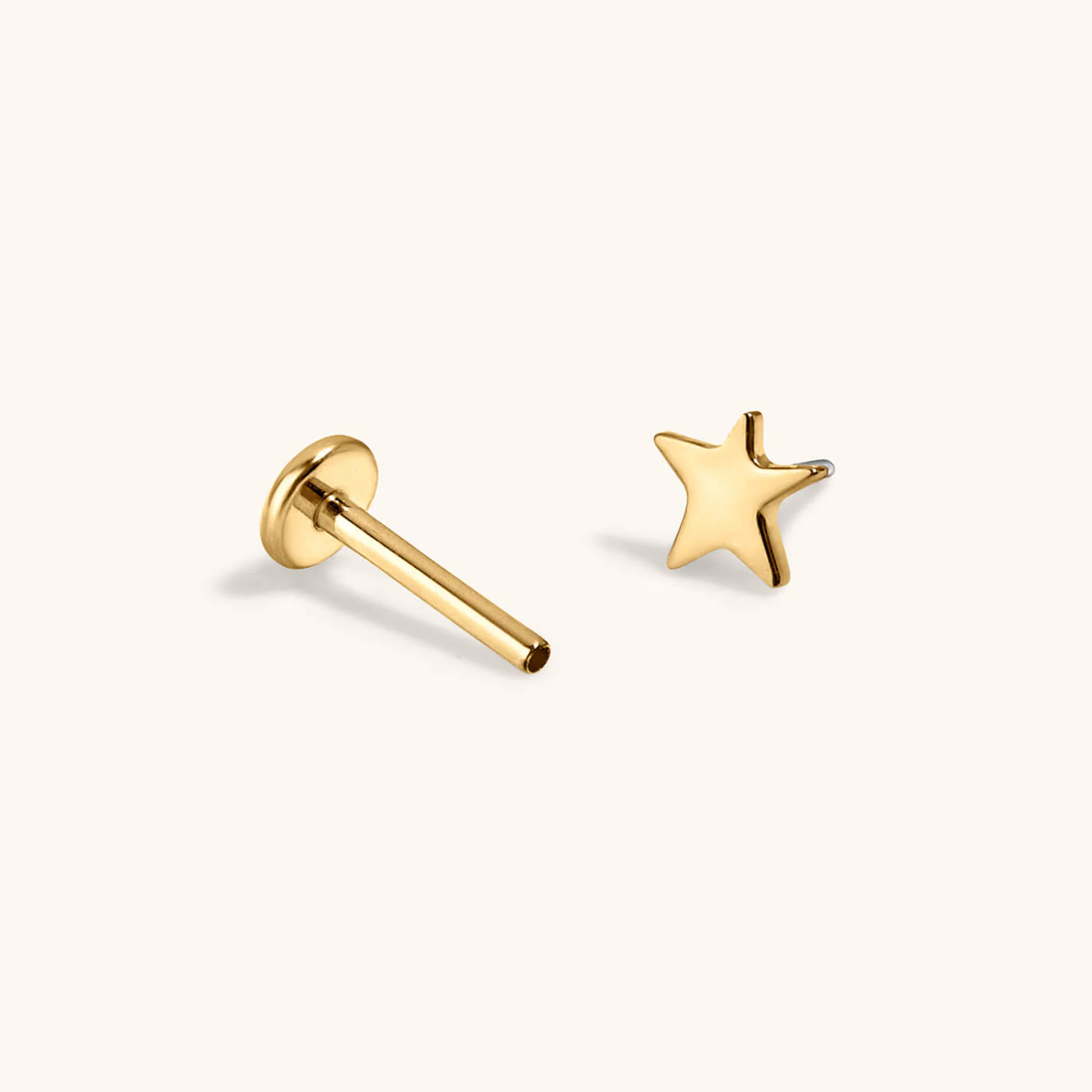 Star Push Pin Flat Back Earring - Image 7